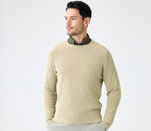 Innovative Men's Soft-Touch Fabric Sweater with Durable and Corrosion-Resistant