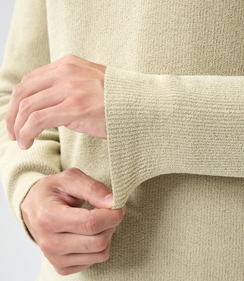 Innovative Men's Soft-Touch Fabric Sweater