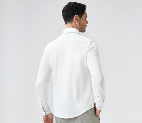 Ultimate Cotton Shirt Textured Pique Breathable & Soft