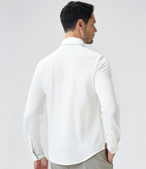 Ultimate Cotton Textured Pique Breathable Shirt