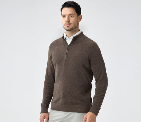 Premium Men's Soft-Touch Zip-Up Sweater with Durable and Corrosion-Resistant