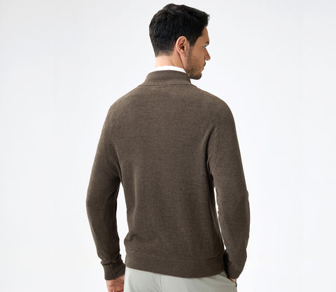 Premium Men's Soft-Touch Zip-Up Sweater with Durable and Corrosion-Resistant