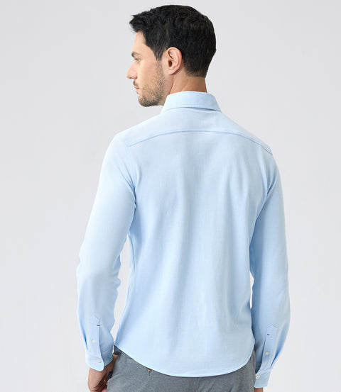 Ultimate Cotton Textured Pique Breathable Shirt