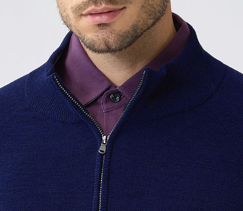 Premium Men's Soft-Touch Zip-Up Sweater with Durable and Corrosion-Resistant