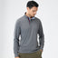 Luxury Men's Fleece-Knit Polo Shirt with Hidden Zipper Placket Soft and Textured Fabric