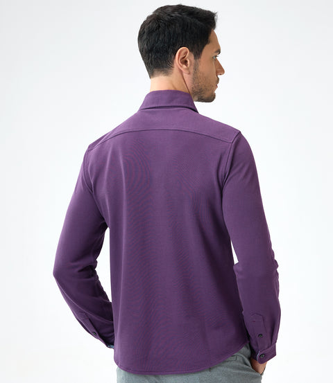 Ultimate Cotton Textured Pique Breathable Shirt