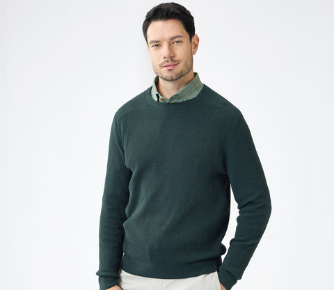 Innovative Men's Soft-Touch Fabric Sweater with Durable and Corrosion-Resistant