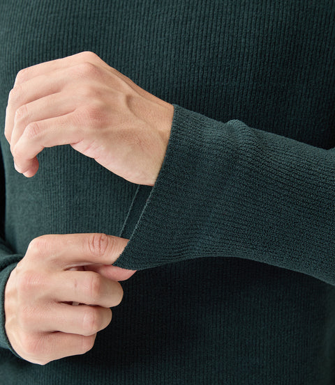 Innovative Men's Soft-Touch Fabric Sweater